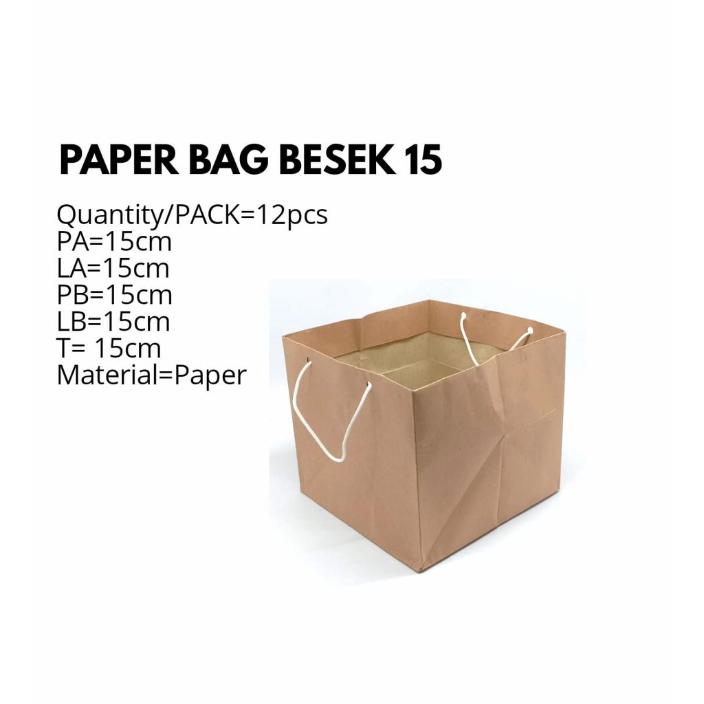 

PAPER BAG UK.15/LUSIN