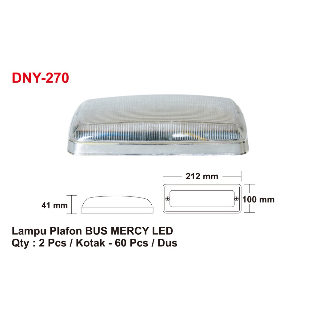 DNY 270 Lampu Plafon Bus Mercy LED