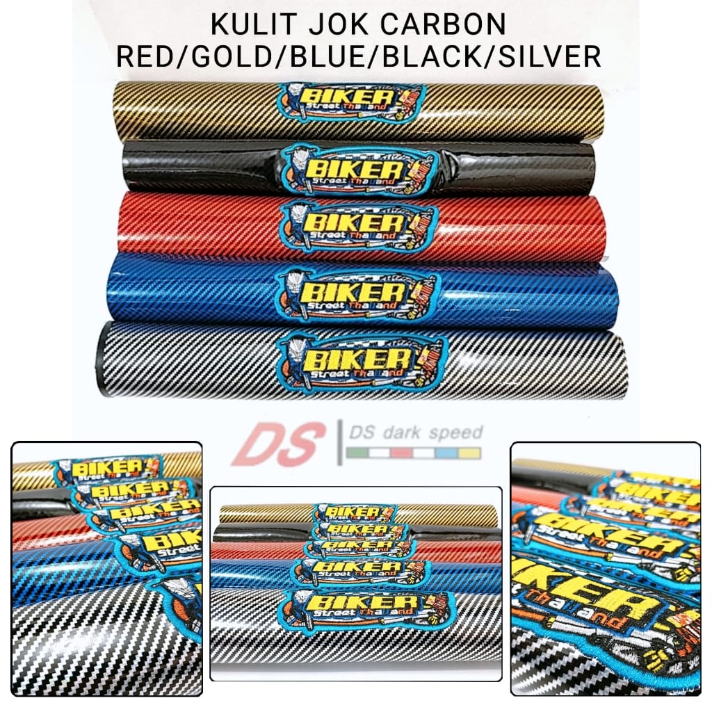 Kulit Jok Kevlar Carbon Biker Original Sarung Jok Kabon Biker New Original Universal