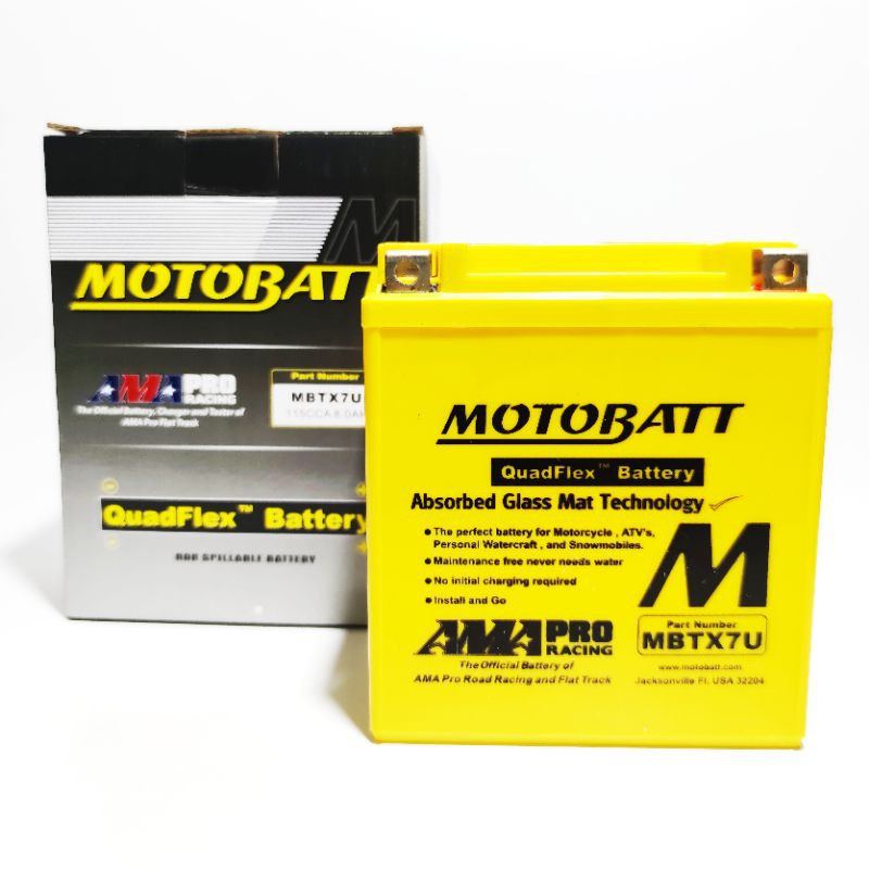 AKI KERING MOTOBATT MBTX7U 12V-8Ah CBR 250 - VESPA LX150 R25 MT250 KLX 250