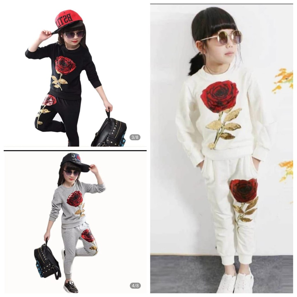 Set Rose Kid Setelan Rose Kid Setelan baju anak tanggung fashion anak korea