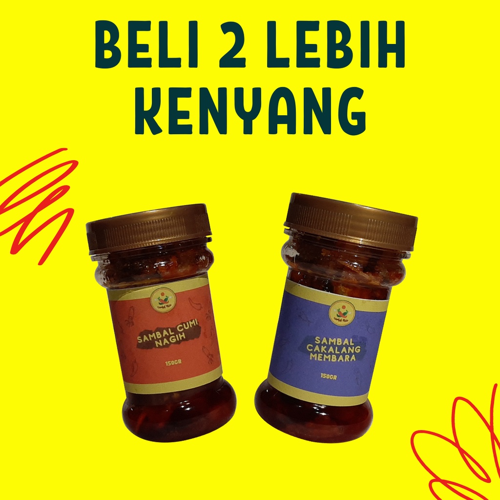 

Sambal Lauk 2 Varian (Cumi Nagih, Cakalang Membara, Hati Yang Mendua, Teri Horas, Ebi Nyelekit)