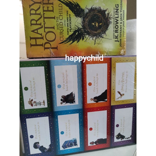 ready stock Original guaranteed harry potter the complete box 8 books/British version/import/happychild