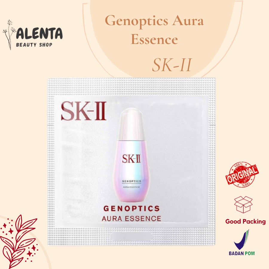 Pemutih wajah Serum glowing SK-II SKII Gen Aura Essence GAE sachet / SK-II Genoptics Aura Essence