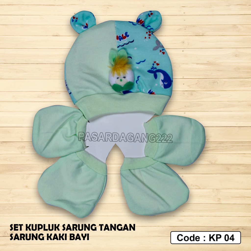 TOPI KUPLUK BAYI SET 3IN 1 KP04