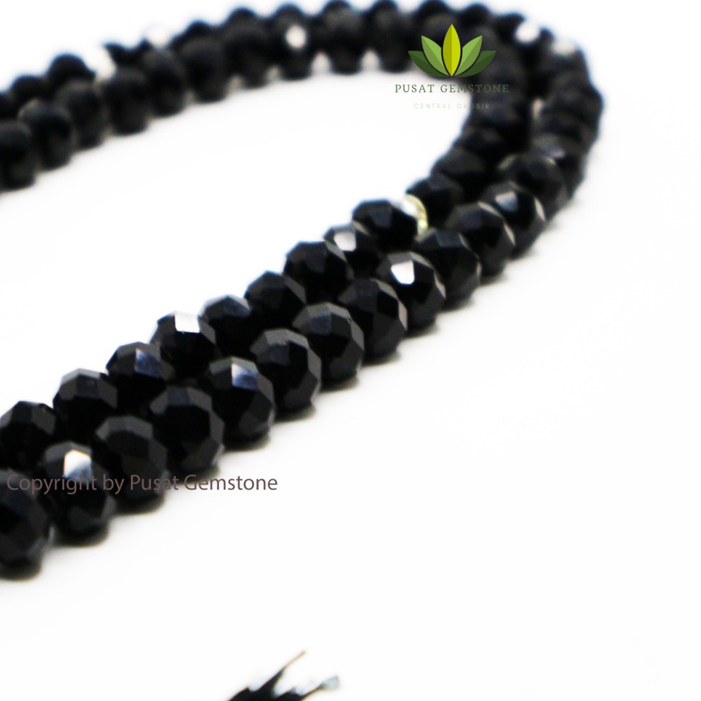 Tasbih Batu Kristal Black Onyx 99 Butir Grade A