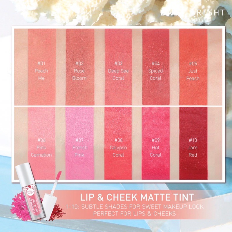 ✅ 100% Asli dari Thailand ✅ Baby Bright lip &amp; cheek matte tint Babybright