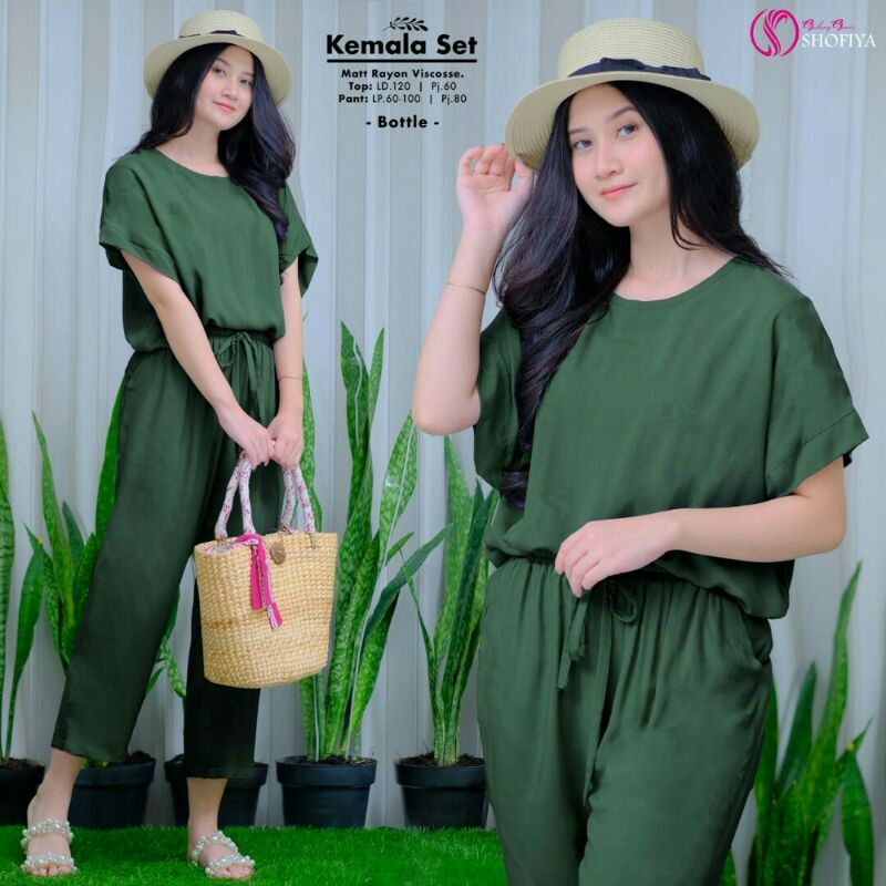 KEMALA Set (Top dan Celana) Ori by Shofiya