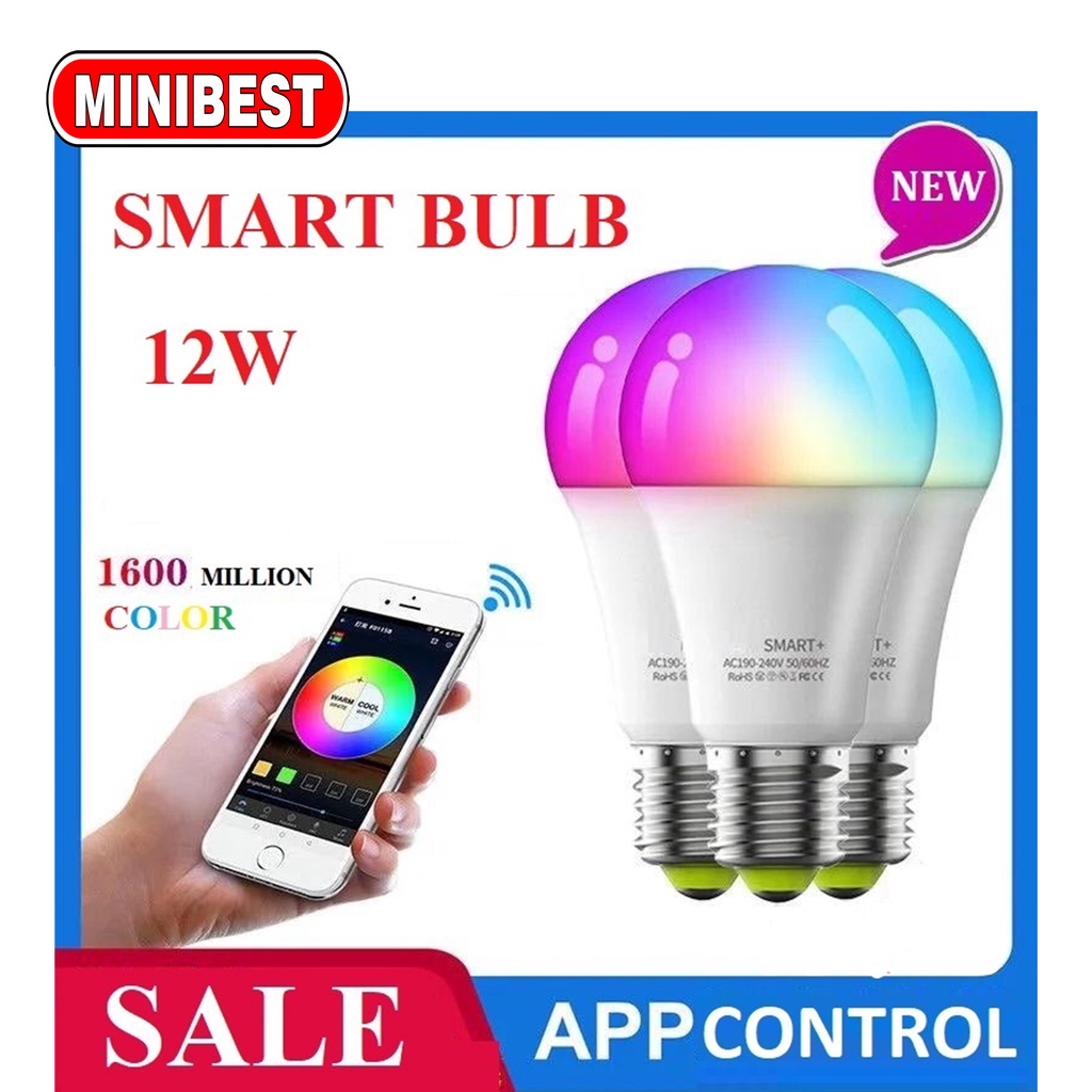 [MB] SMART LED RGBWW 12 WATT / BOHLAM WIRELESS BLUETOOTH / LAMPU RGB LED / SMART BULB