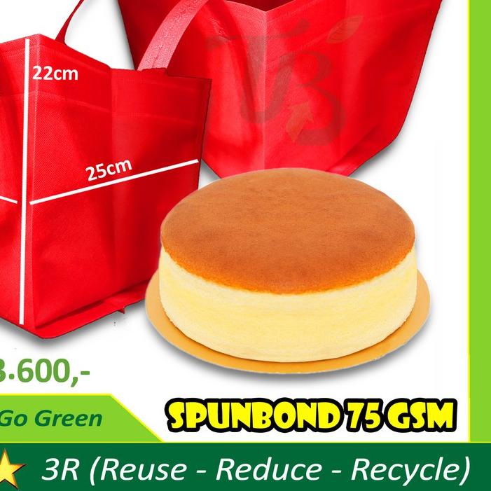 

TAS KUE KOTAK SPUNBOND TBI UKURAN 25cm x 25cm x 22 cm GOODIE BAG BOX CAKE LUNCH BOX BUKAN PAPER BAG