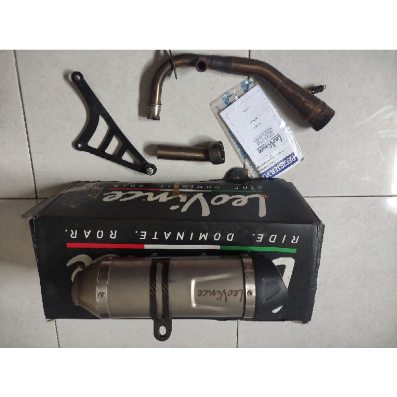 Knalpot Leovince Lv One Original Bekas Vespa Sprint/Primavera