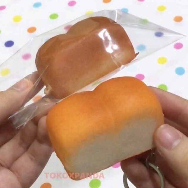 [SALE] SQUISHY ROTI SOBEK MINI SOFT&SLOW BREAD LOAF MAINAN ANAK VIRAL BAGUS MURAH