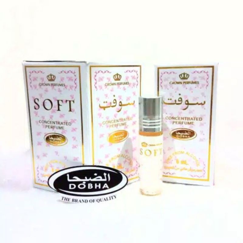 ( 1 Lusin SOFT Dobha 6ml ) - PARFUM ARAB DOBHA ROLL ON 6ML - MINYAK WANGI NON ALKOHOL - DOBHA SOFT