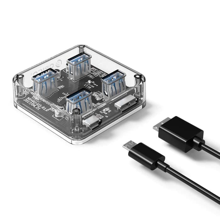 USB Hub Orico 4Port 3.0 MH4U-U3 Transparant