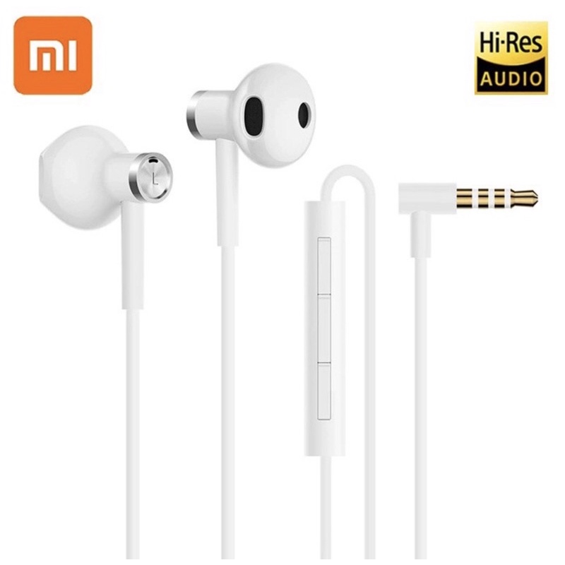 HEADSET HANDSFREE XIAOMI HI-RES AUDIO ORI 100% SUPPORT SEMUA HANDPHONE JACK AUDIO 3.5 MM MI-DUAL DRI