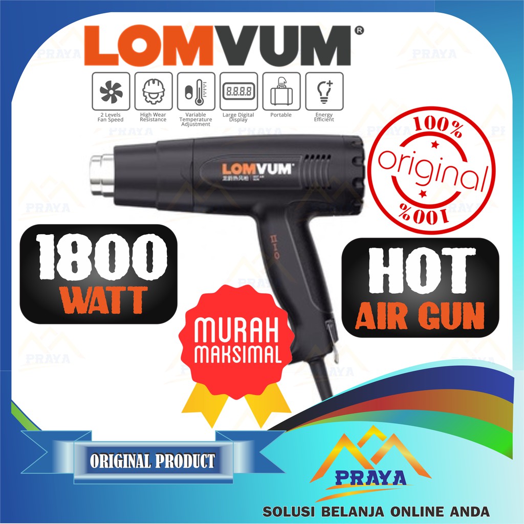 PREMIUM MESIN HEAT GUN HOT AIR GUN UDARA PANAS PEMANAS