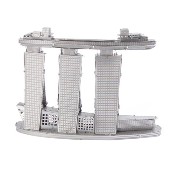 Nano Puzzle MARINA BAY SANDS HOTEL |3d Metal Puzzle MB-101