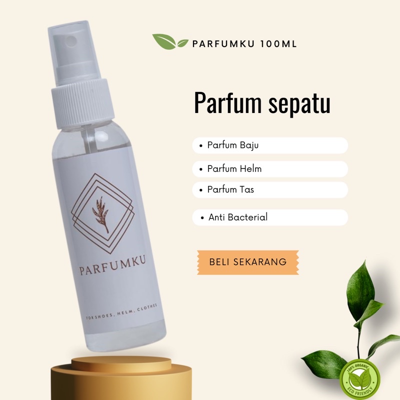 Parfum sepatu, helm, tas anti bacterial, pewangi sepatu,pengharum sepatu 100ml - PARFUMKU