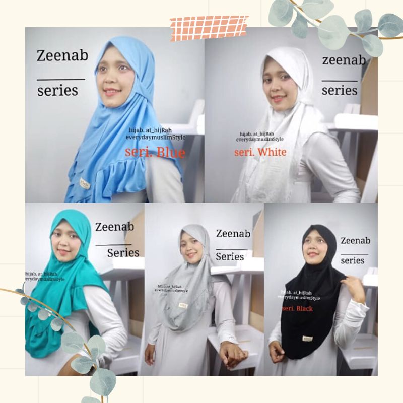 Hijab Zeenab Dewasa Series //Jilbab Instan Dewasa