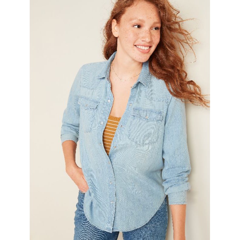 button up denim shirt
