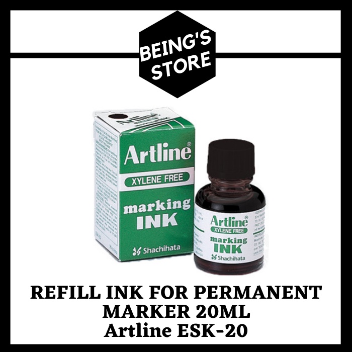 

TINTA SPIDOL PERMANEN REFILL INK FOR PERMANENT MARKER ARTLINE ESK-20 20ML