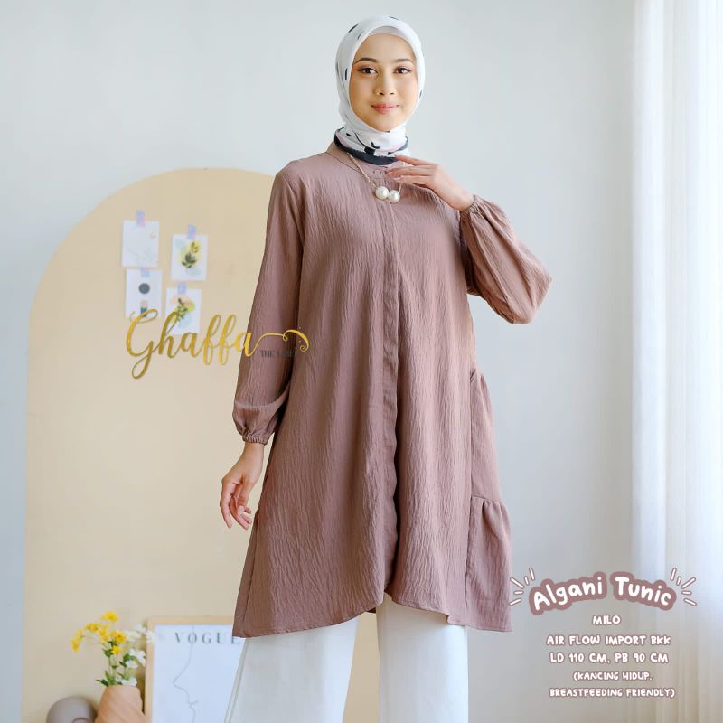 ALGANI TUNIC BY GHAFFA THE LABEL (TUNIK MUSLIMAH) Tunik wanita rekomended