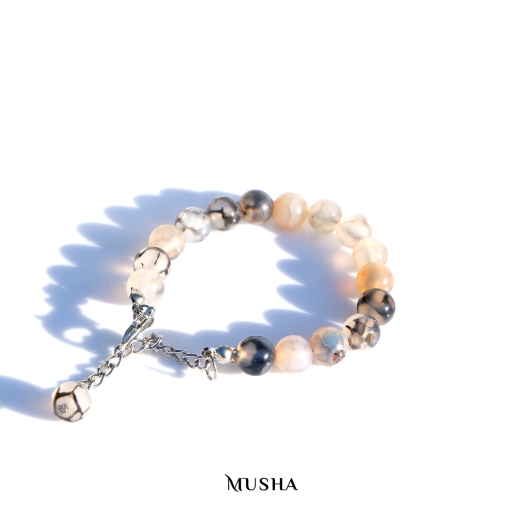 Musha Natural Stone Bracelet - Chain &amp; Hook | Gelang Batu Gelang Wanita