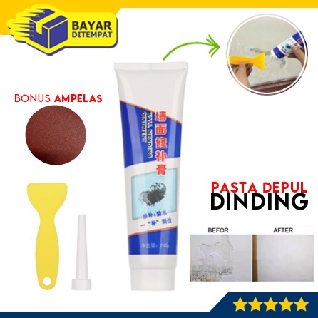 Wall Repair Pasta Dempul Penambal Dinding Cream Instan Water Proof