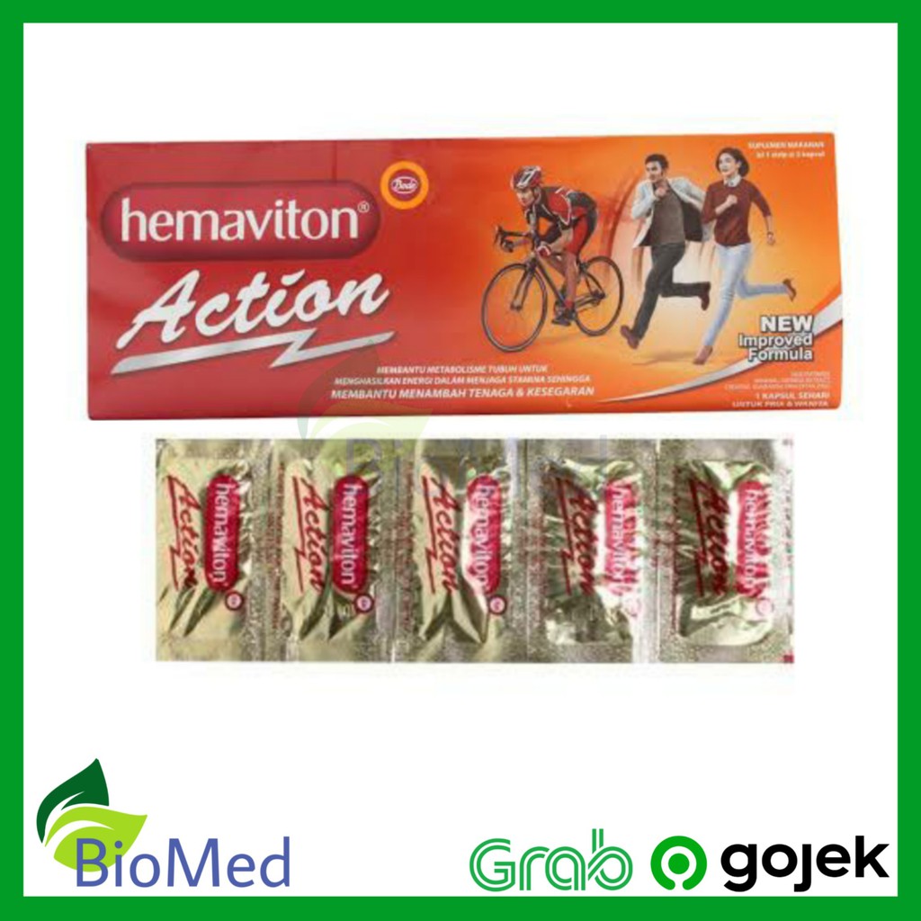 HEMAVITON ACTION STRIP - Vitamin Suplemen Kesehatan Stamina dan Tenaga