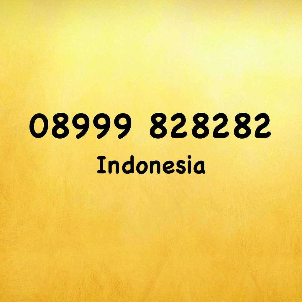 Nomor Cantik Kartu Tri - Three 11 Digit Triple AB - 82 - 08999 828282