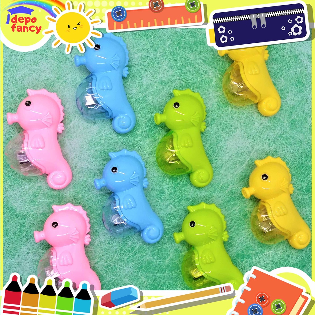 

[2 pcs] Rautan Pensil / Orotan Cantik / Sleper Tajam 2 Lubang 372 Kuda Laut (1set 2pcs)