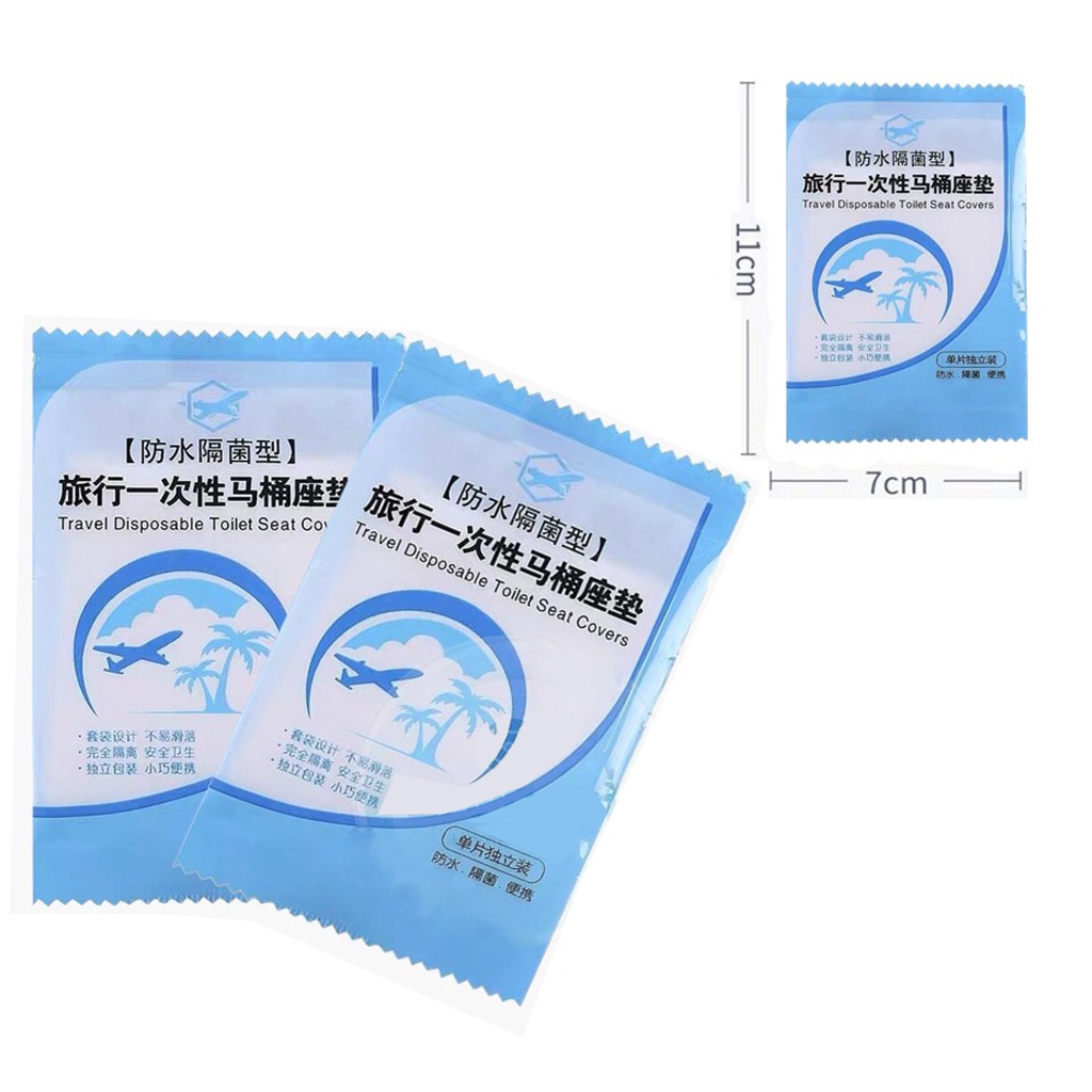 ☀ INDOLAND ☀ Travel Toilet Seat Cover Disposable Alas Duduk Kloset Toilet Plastik R701