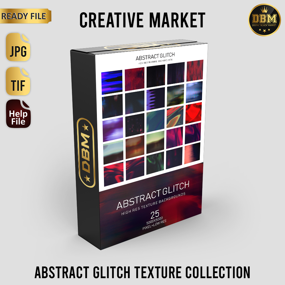 Abstract Glitch Texture Collection - JPEG Ultra HD