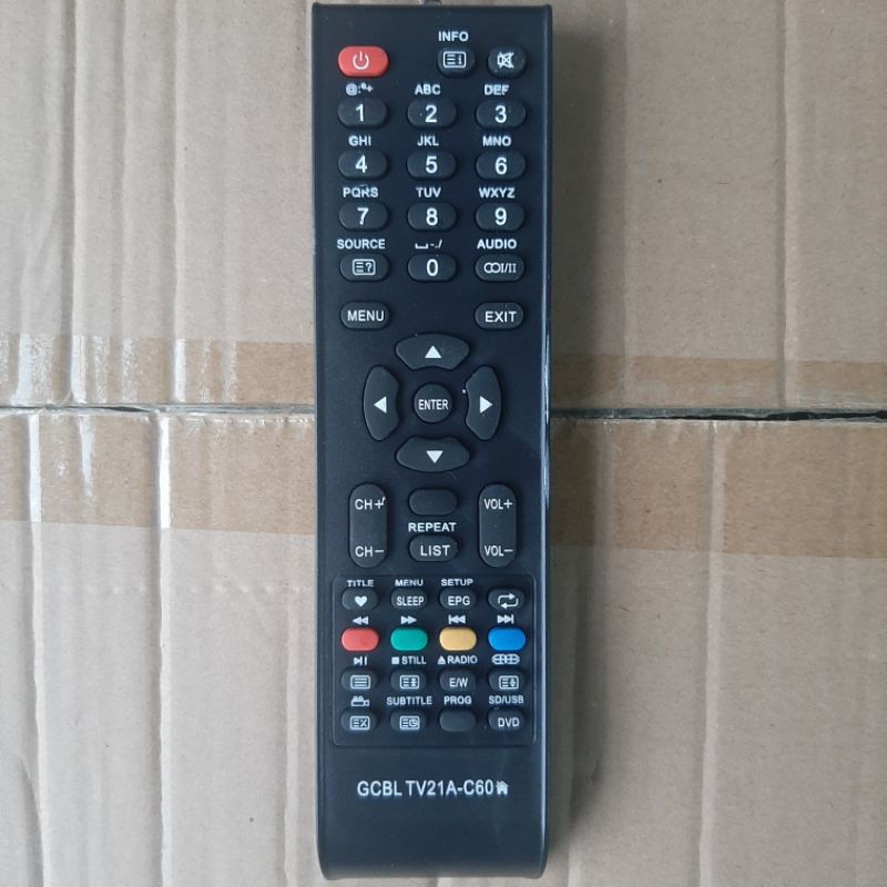 REMOTE REMOT TV CHANGHONG LED GCBLTV21A-C60 SEPERTI ORIGINAL