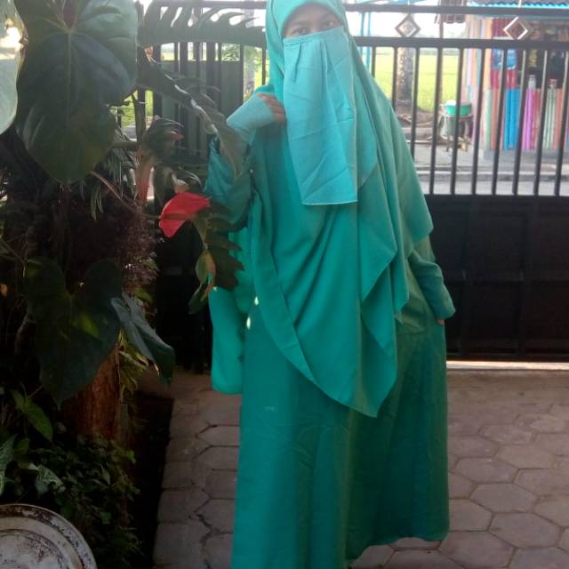 Set Cadar Gamis Kerudung Handsock Preloved