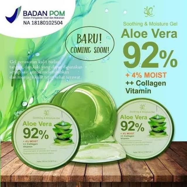 ALOE VERA 92% SOOTHING &amp; MOISTURE BY SYB + COLLAGEN VITAMIN