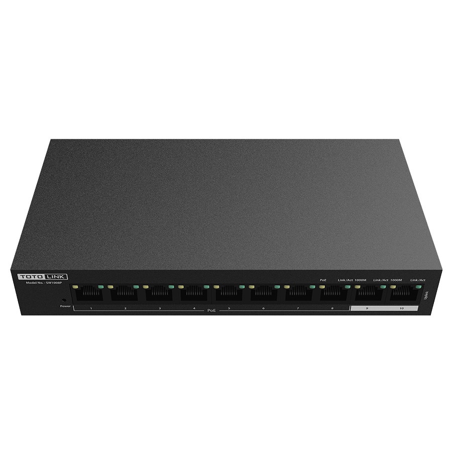 TOTOLINK SW1008P - 10 Port - 10/100 Mbps PoE Powered Switch