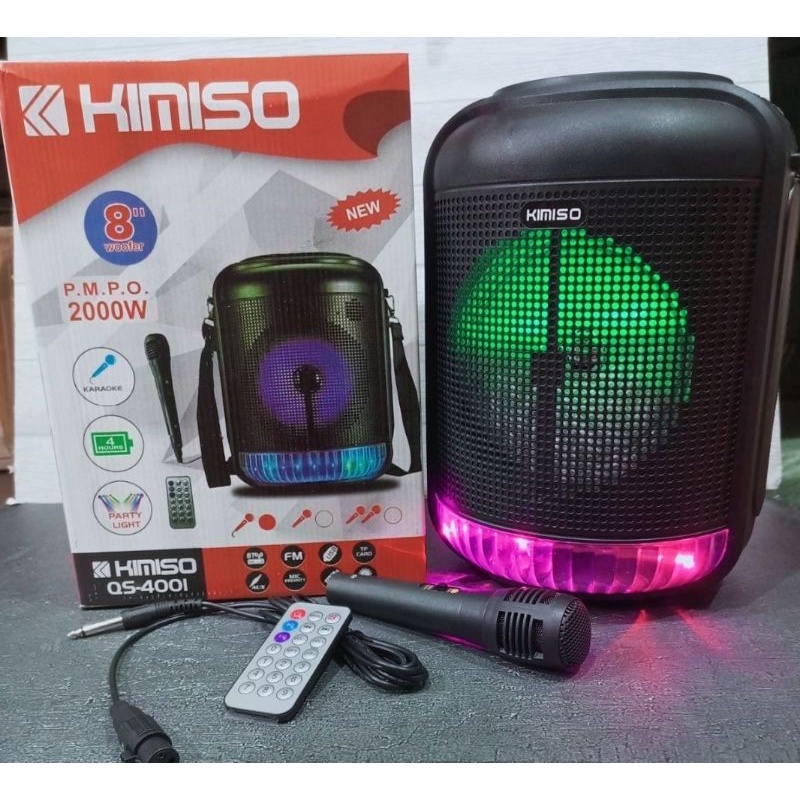 Speaker bluetooth KIMISO QS-4001 UK 8' inch free mic karaoke