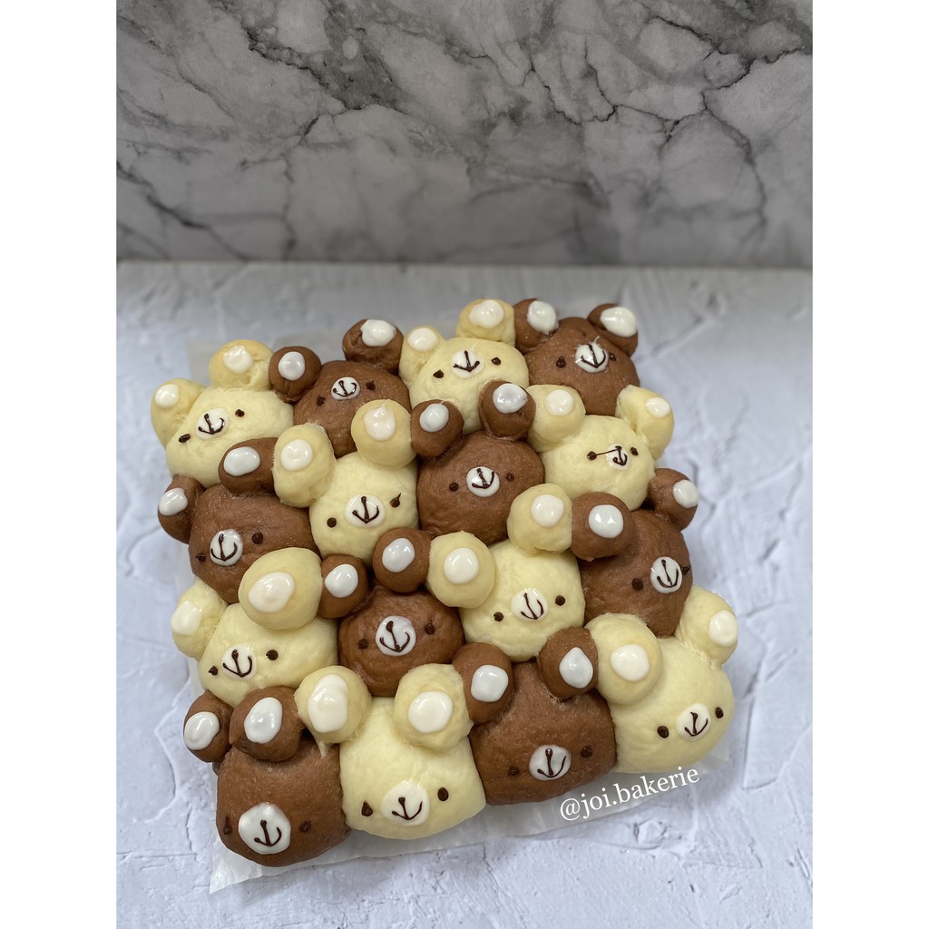 

[Pre-order] Japanese Milk Bun Bear Bun - 16 pcs