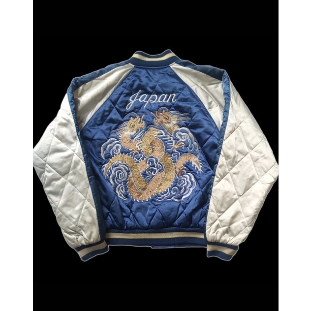 sukajan vintage twin dragon