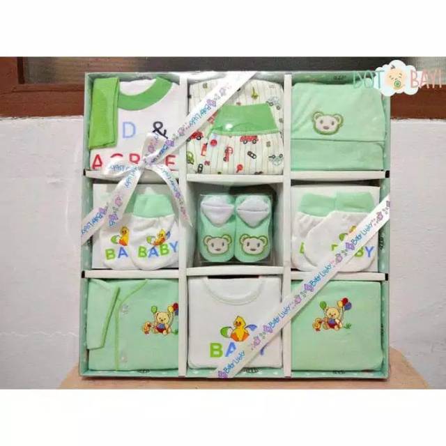 KADO SET BAJU BAYI BABY LUCKY SUPER-GIFT SET BABY LUCKY SUPER-BABY SET BABY LUCKY SUPER