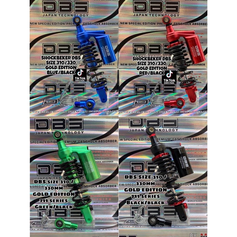 SHOCK BREAKER TABUNG ATAS DBS ORIGINAL SHOK ABSORDER 711 G SPORT EDITION SINGEL SHOCK SATU SHOCKBREAKER MATIC GOLD TITAN RED GREEN MIO BEAT CLICK125 VARIO 110 125 150 SCOOPY AEROX XEON GENIO XRIDE X RIDER SKYDRIVE SKYWAVE LEXI NOUVO HONDA YAMAHA SUZUKI