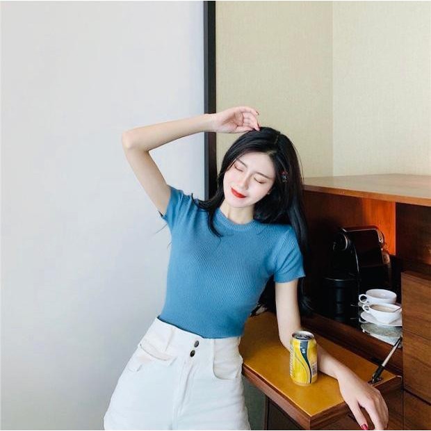 Basic knit oneck import - Thejanclothes