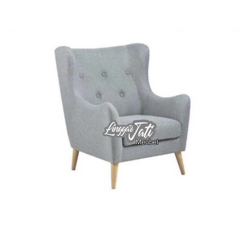 Sofa Wing Chair Retro