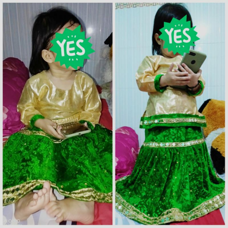 lehengga anak jotol preloved / baju india anak / dress India anak / atasan india anak / PL / murah