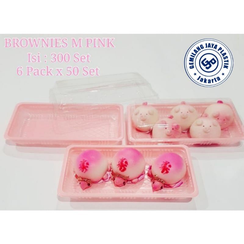 Mika brownies M / Kotak brownies/ Bento box @10 Set