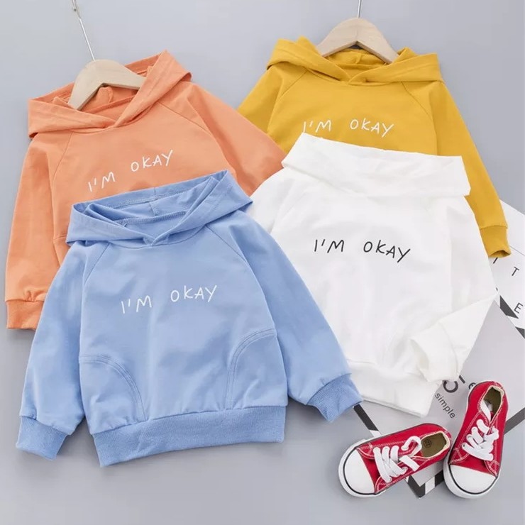 Sweater Anak Im Okay Hoodie Anak Fleece baju Anak Unisex