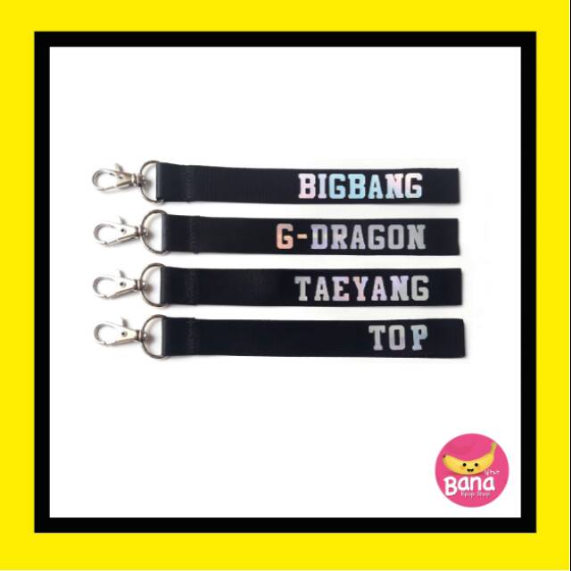 Bigbang strap hologram kpop taeyang gdragon top
