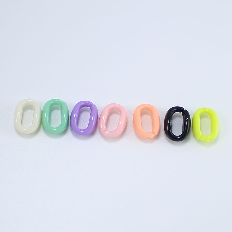 50 Pcs Gantungan Kunci Bahan Plastik Akrilik Ukuran 11x16mm Untuk Tas