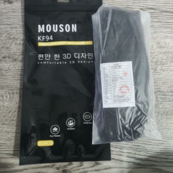 Masker KF94 Mouson Model Korea 4 Ply 1 Pack 10 Pcs